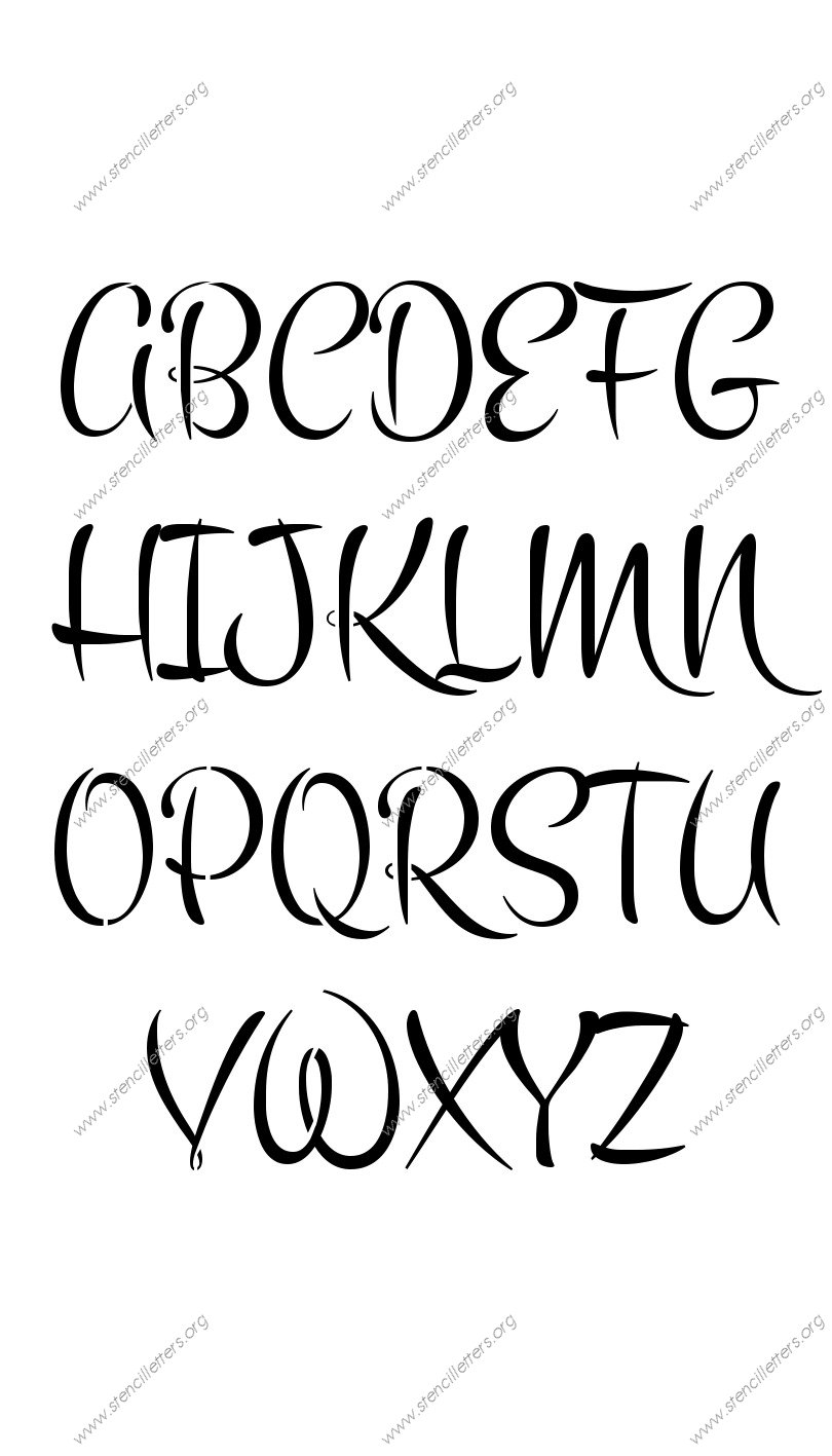 1960s Brush Stencil Letter Set