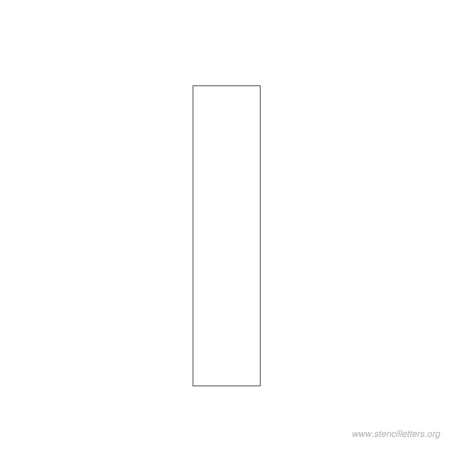 2 inch stencil letter i