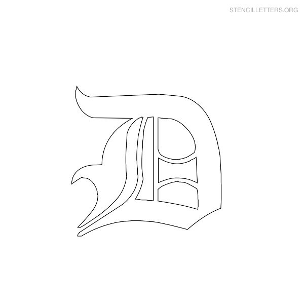 Stencil Letter Gothic D Stencil Letter Gothic D