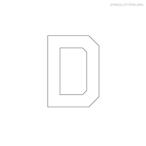 Stencil Letter Military D Stencil Letter Military D