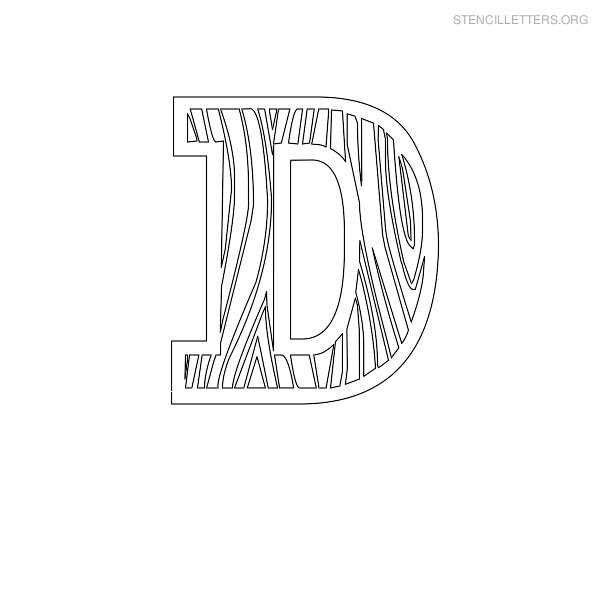 Stencil Letter Wooden D Stencil Letter Wooden D