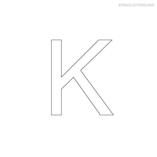 Stencil Letters K