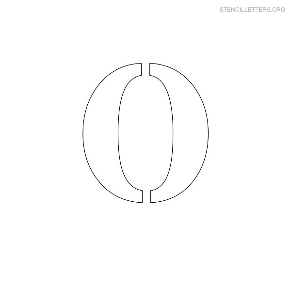 Stencil Letter Uppercase O Stencil Letter Uppercase O