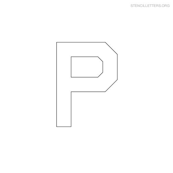 Stencil Letter Military P Stencil Letter Military P