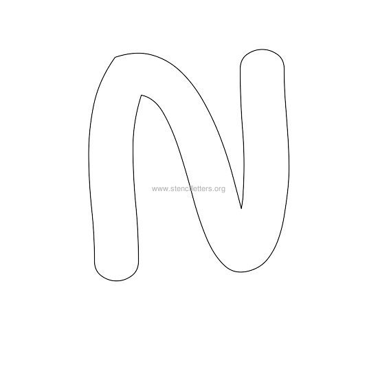 bubble stencil letter n bubble stencil letter n
