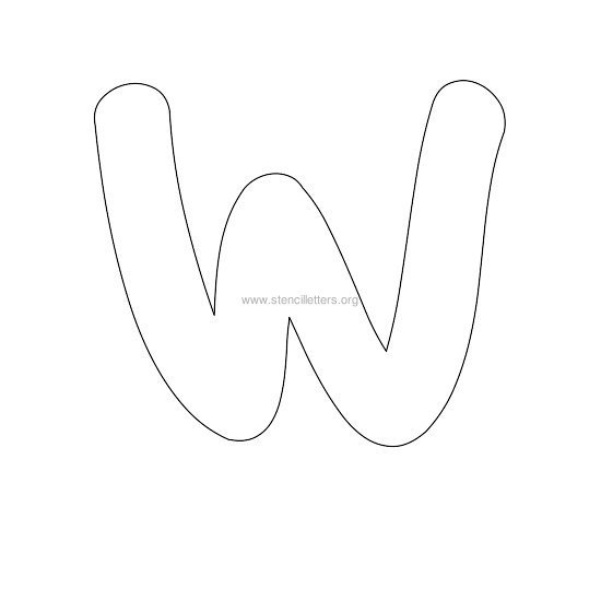bubble stencil letter w bubble stencil letter w
