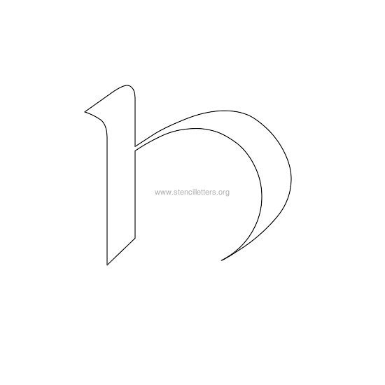celtic stencil letter h celtic stencil letter h