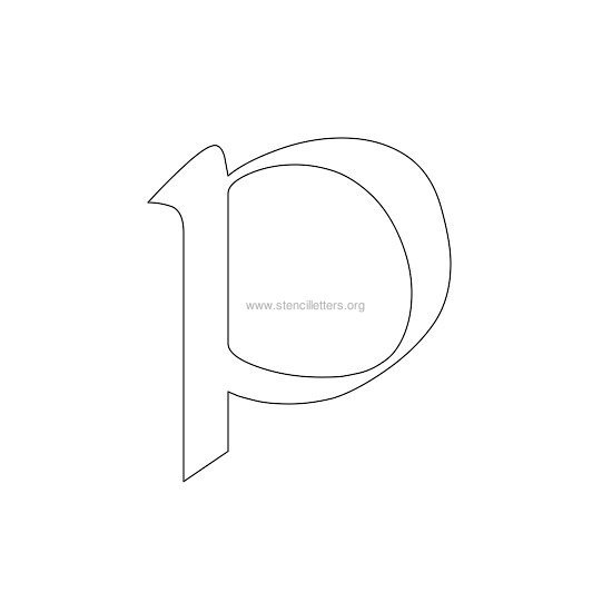 celtic stencil letter p celtic stencil letter p