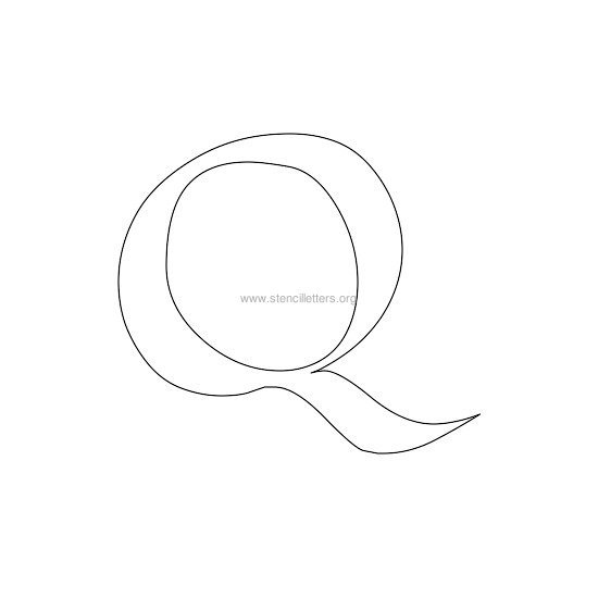 celtic stencil letter q celtic stencil letter q