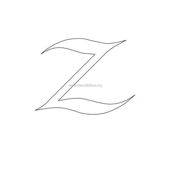 celtic stencil letter z celtic stencil letter z