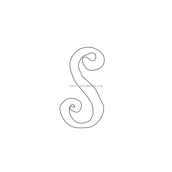 lowercase scrapbooking stencil letter s lowercase scrapbooking stencil letter s