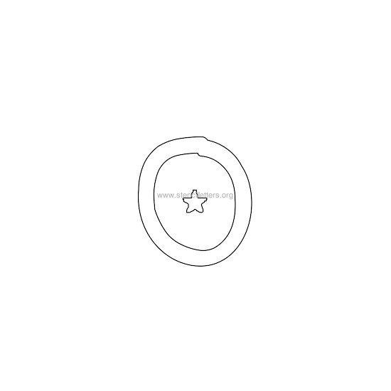 star design stencil letter o star design stencil letter o