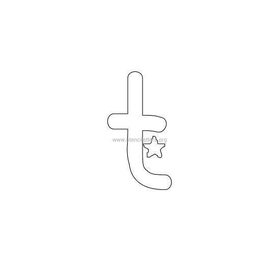 star design stencil letter t star design stencil letter t