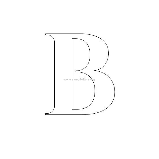 roman wall stencil letter b roman wall stencil letter b