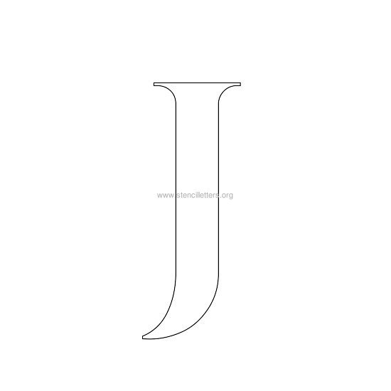 roman wall stencil letter j roman wall stencil letter j