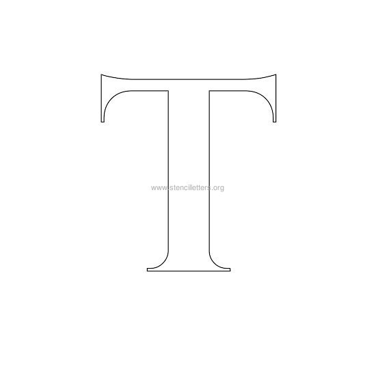 roman wall stencil letter t roman wall stencil letter t