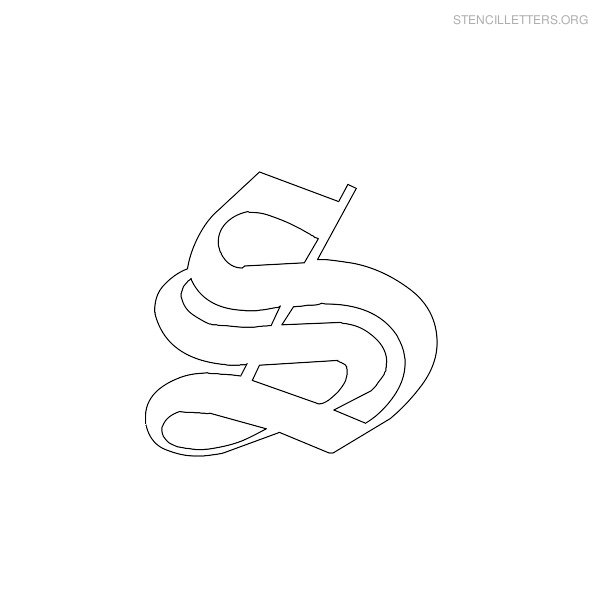 Stencil Letter Gothic S Stencil Letter Gothic S