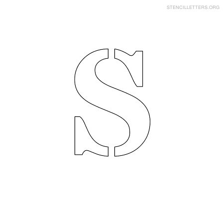 Stencil Letter Small S Stencil Letter Small S