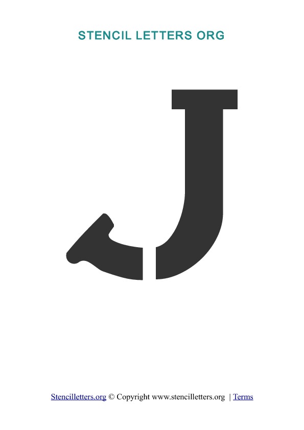 PDF Stencil Template J