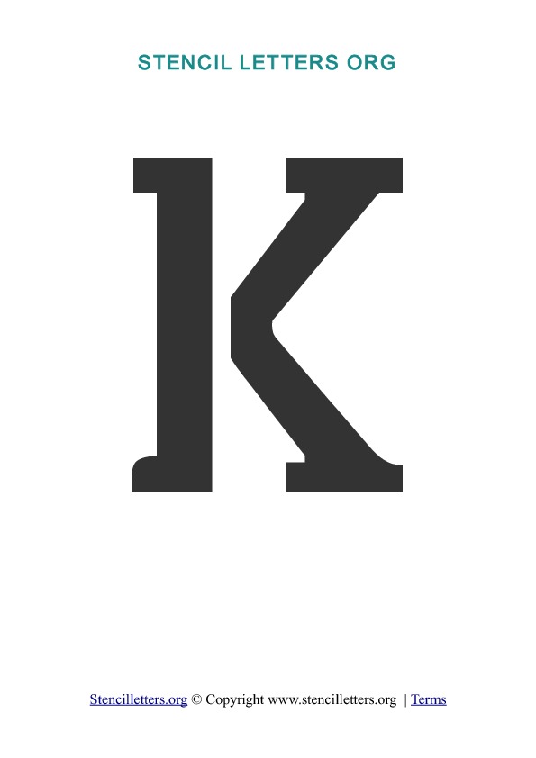 PDF Stencil Template K