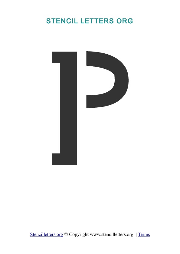 PDF Stencil Template P