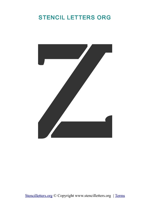 PDF Stencil Template Z