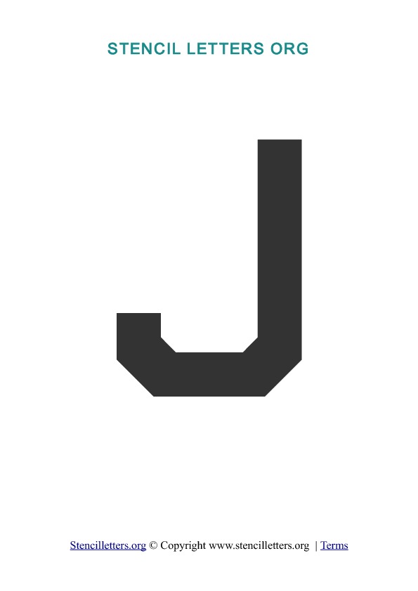 PDF Stencil Template J