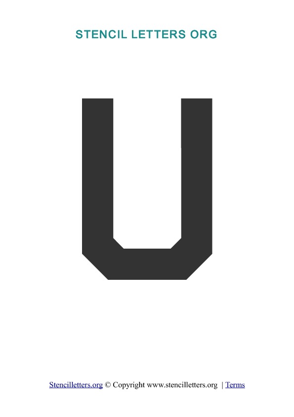PDF Stencil Template U