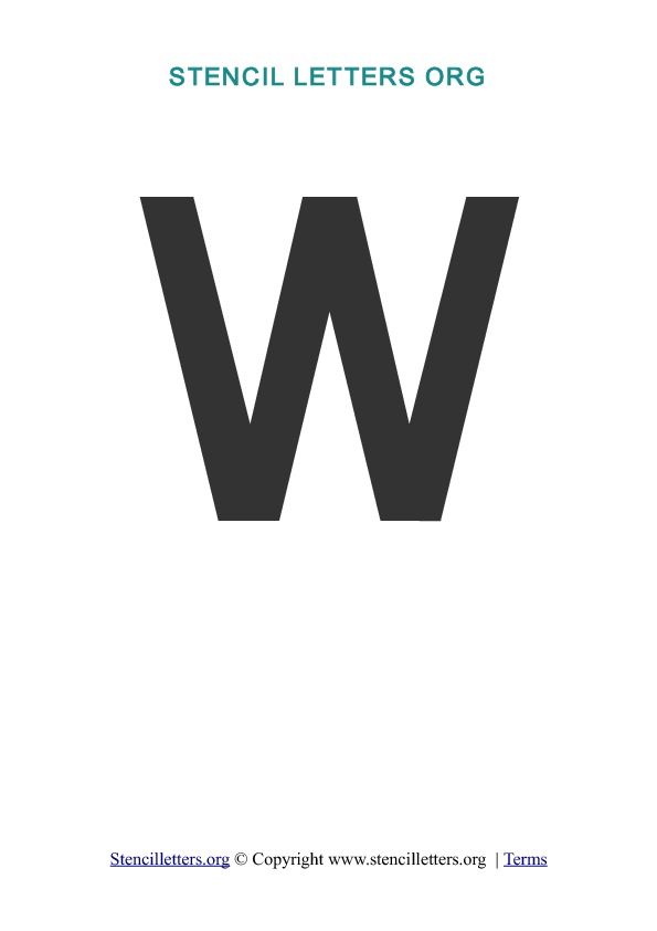 PDF Stencil Template W